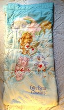 Vintage 1980's Care Bear Cousins kids sleeping bag