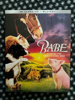 Babe 4K (and Blu Ray) with HTF Slipcover, Mint/Factory Sealed