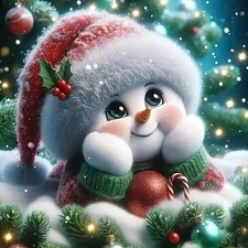 MOMDEDP Christmas Diamond Art Kits for Adults 12 inches x 12 inches, Snowman