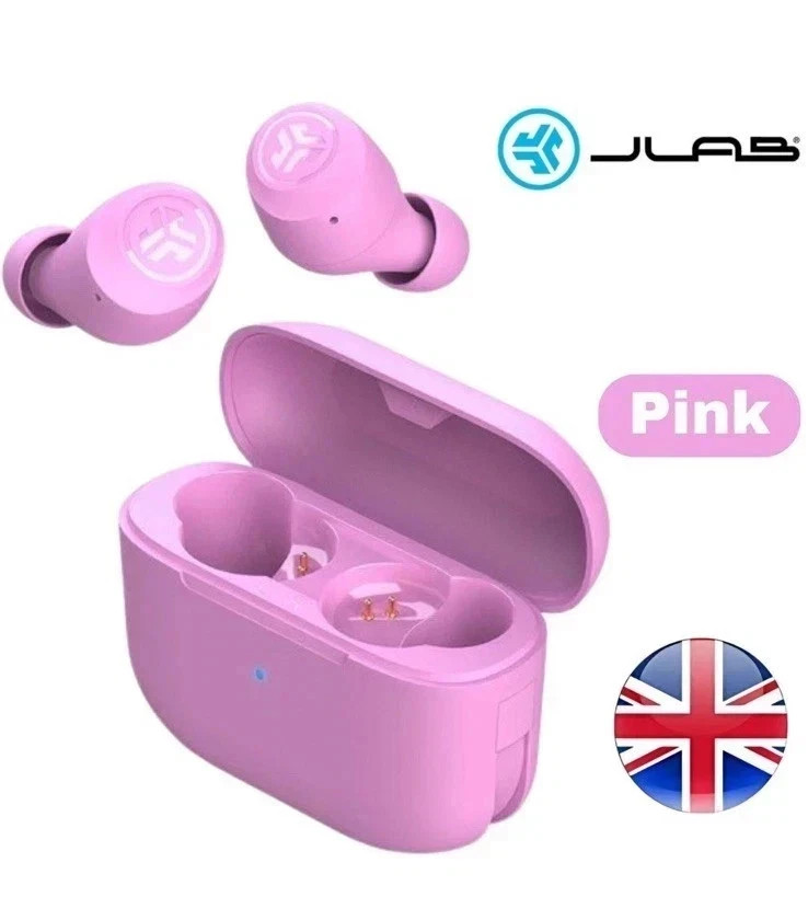 JLab Go Air Pop True Wireless Earbuds, In Ear Pink 32 Hours Plus Play Time