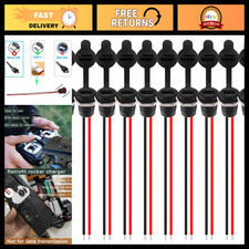 10Pcs Type-C Female Waterproof 2 Pin Connectors 22AWG USB C Pigtail Cable Socket