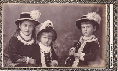 Hemus & Hanna CDV - 3 Very Fine Children - Auckland New Zealand Circa 1880s