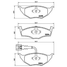 Satz Bremsbeläge Bremsklötze vorne für Audi A2 8Z0 | 675163