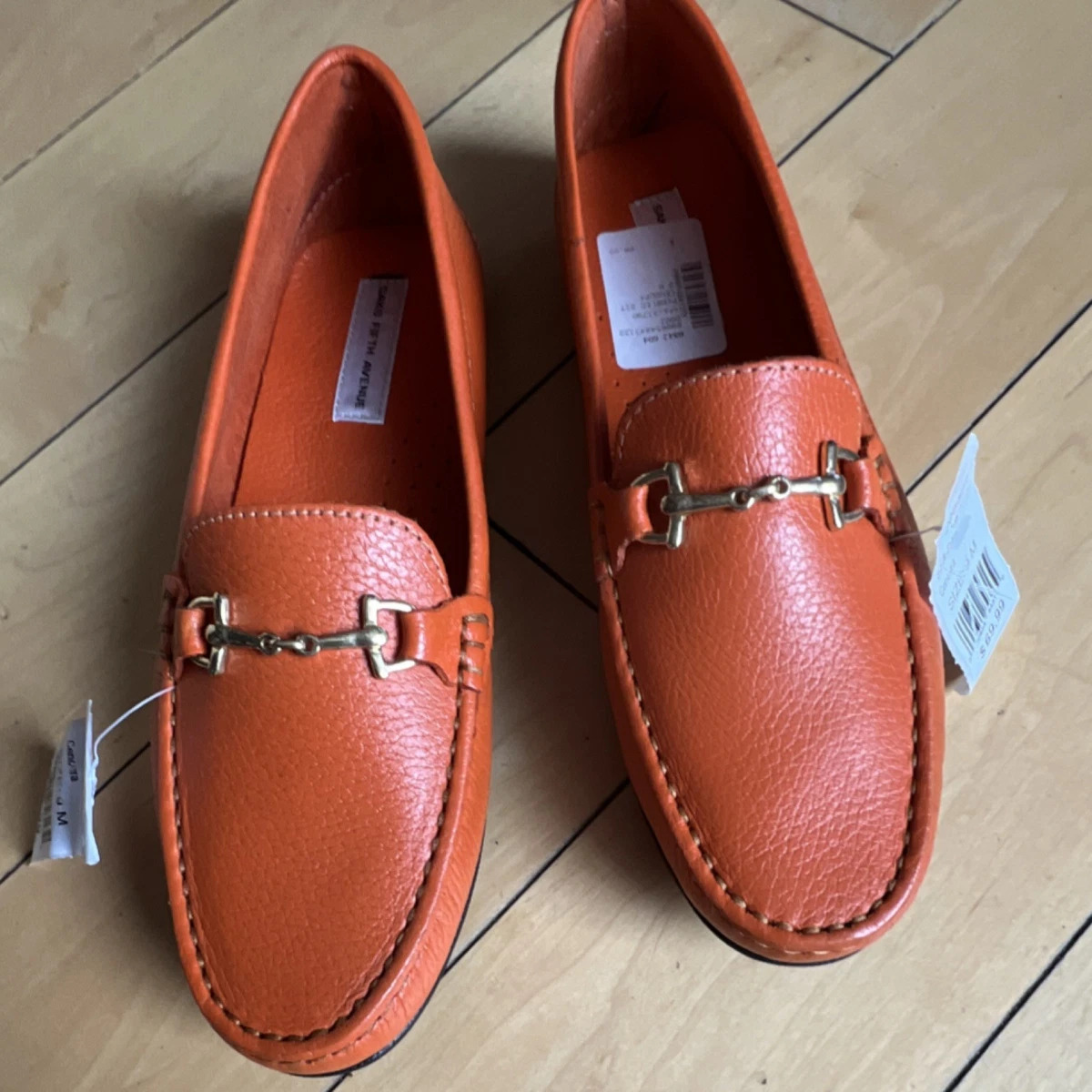 Saks Fifth Avenue Woven Leather Loafers Brown Italian Made Women’s 7.5 Saks Fifth Avenue COLLECTION Leather Penny Loafers | Saks  main image 4