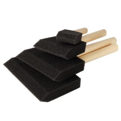 4 Stück Polyschaum Schwamm Pinsel Wasser und Öl-Basis Lack Handwerk Malerei Pinsel UK