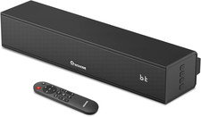 2.1 Sound Bar for Smart TV with Built-In Subwoofer, 6 Levels Voice Enhancement,