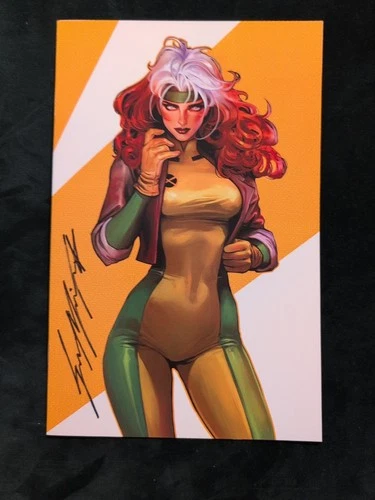 ROGUE SIGNED VIRGIN SOZOMAIKA ARTBOOK EXCLUSIVE X-MEN COA 1