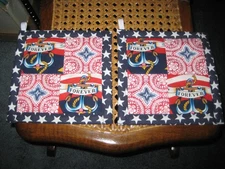 Anchor...Forever Nautical Handmade Kitchen Potholder Set of 2