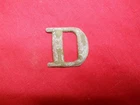 Original Civil War relic US Infantry dug hat letter D found Chancellorsville VA
