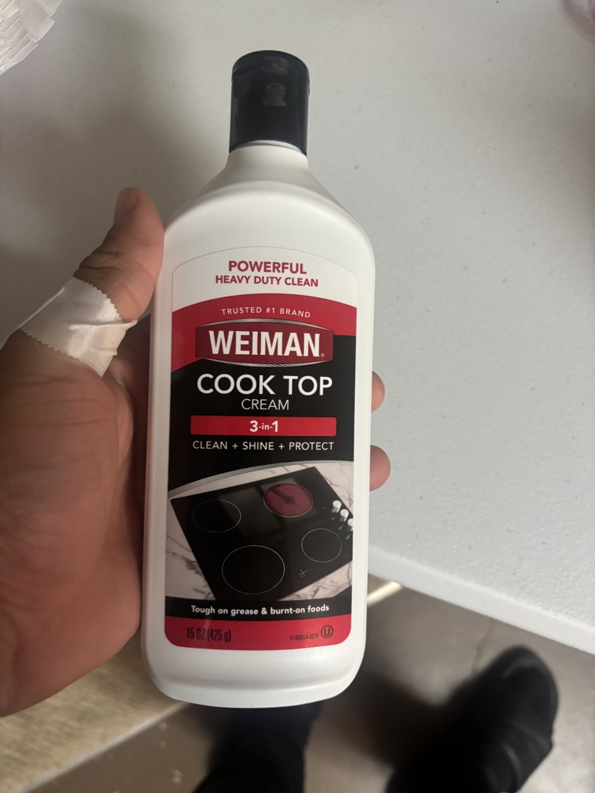 Weiman Cooktop Cleaner & Polish Cream 15 oz (read description)