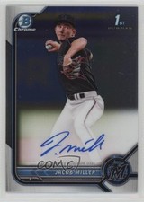 2022 Bowman Draft Chrome Draft Pick Auto Jacob Miller #CDA-JMR Auto yf1