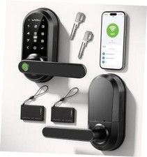 Smart Lock Keypad Door Lock with Handle, WiFi Keyless Entry Door Lock with