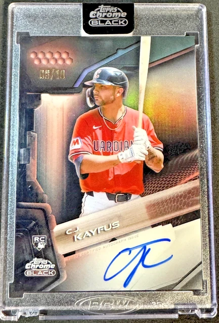 2026 Topps Chrome Autographs Black Rose Gold C.J. KAYFUS /10 RC AUTO #CBA-CJ