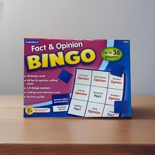 Lakeshore Fact and Opinion Bingo Ages 7 36 Bingo Cards Gently Used