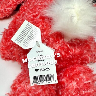 Jellycat BASHFUL HOLLY BUNNY Soft Plush Toy NWT Santa's Favorite