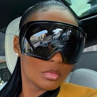 Oversized XXL Shield Sunglasses Men's Women PUNK Shades Glasses Outdoor Eyewear