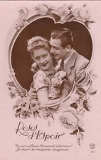 CPA FANTASY (Lovers) ROSES OF HOPE Kill is a Fresh Love Bouquet I Want