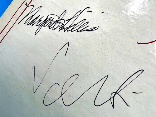 DOUBLE AUTOGRAPH Sir Georg Solti LP with Chicago Symphony "Make A Joyful Noise" - Picture 2 of 12