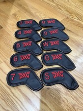  Magnetic PXG Iron Head Cover 10Pcs 3-W, G, S, Black  Red 