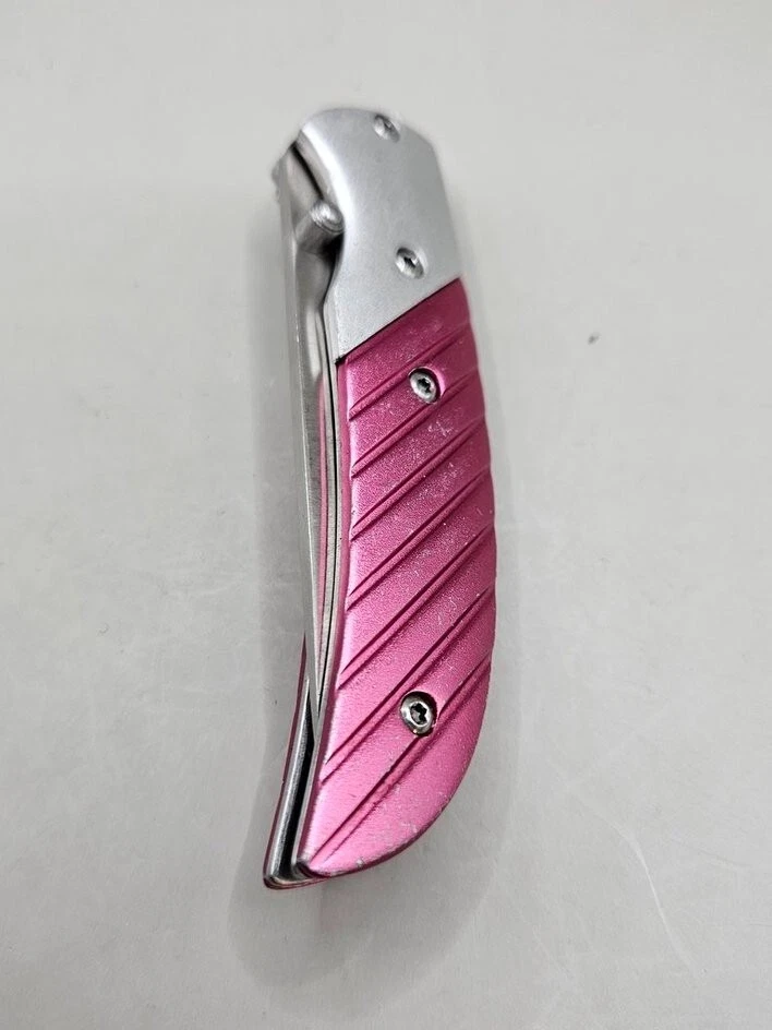 Cuchillo de Bolsillo Plegable Browning Modelo 5622 Prism II Forro Bloqueo Borde Liso Rosa SS Foto 4 de 4