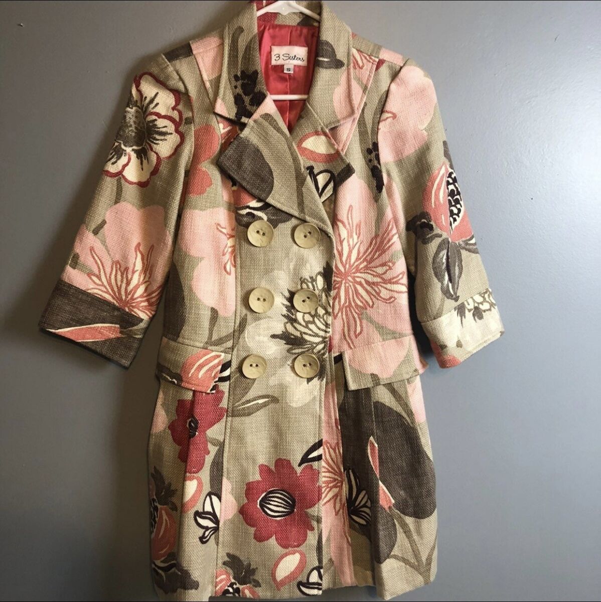 3 Sisters Jacket Small Floral Print | eBay 3 Sisters Jacket Small Floral Print | eBay
