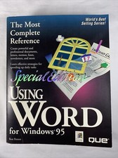 Special Edition Using Word For Windows 95 Most Complete Reference