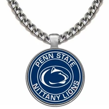Penn State Nittany Lions Mens Womens 24" Stainless Chain Pendant Necklace D5