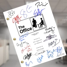 The Office Script, Dinner Party Signed Autograph Reprints, Full Cast