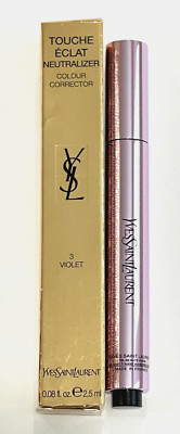 YSL Touche Eclat Neutralizer Colour Corrector # 3 Violet .08 fl oz / 2,5 ml NIB