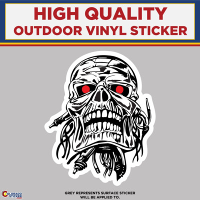 Red Eyed Skull, High Quality Vinyl Stickers | eBay