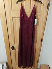 Jenny Yoo Women's Jules Sequin Blouson Gown Size 10 New With Tags