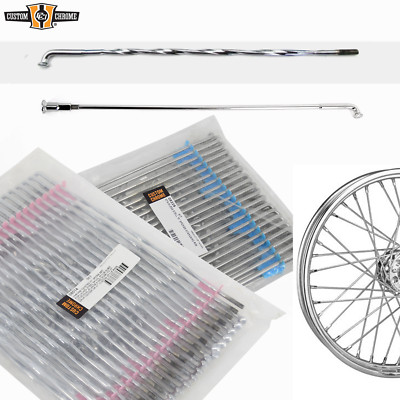 16'' 19'' 21'' Spoke & Nipples Set Fit For Most Stock-Style 40-Spoke Wire Wheels