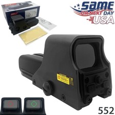 Red Green Dot Holographic Reflex Sight, Tactical Optics Model 552 w/Battery USA