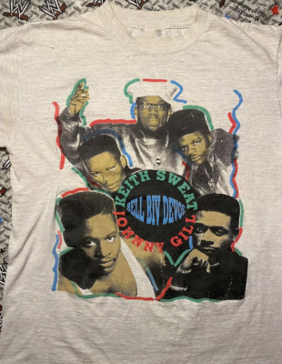 Keith Sweat Bell Biv Devoe Johnny Gill Tour 1991 Rap T Shirt S-5XL Cotton MR315