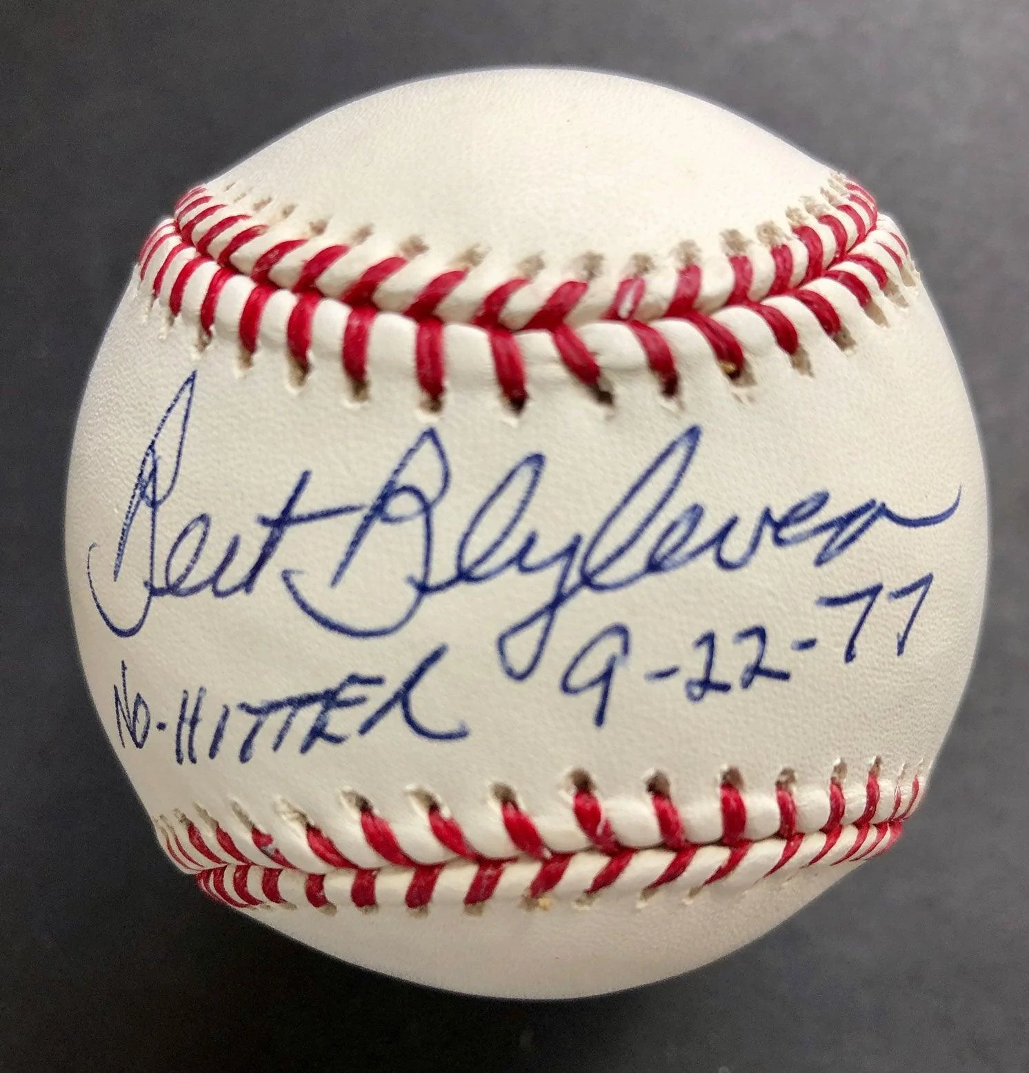 Bert Blyleven Signed And Inscribed No Hitter 9-22-77 Rawlings Official MLB Baseb