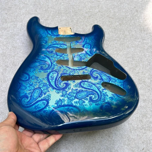 Guitar Body Stratocaster blue SSS alder wood 4.49 LBS