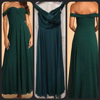 lulus green off the shoulder dress KissProm