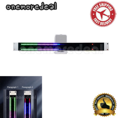19'' 120-LED Music Spectrum Display USB Voice-Activated Rhythm Light for 1U Audio