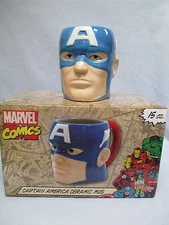 Captain America Sculpted 3D Coffee Mug 15 oz. By ICUP NOS