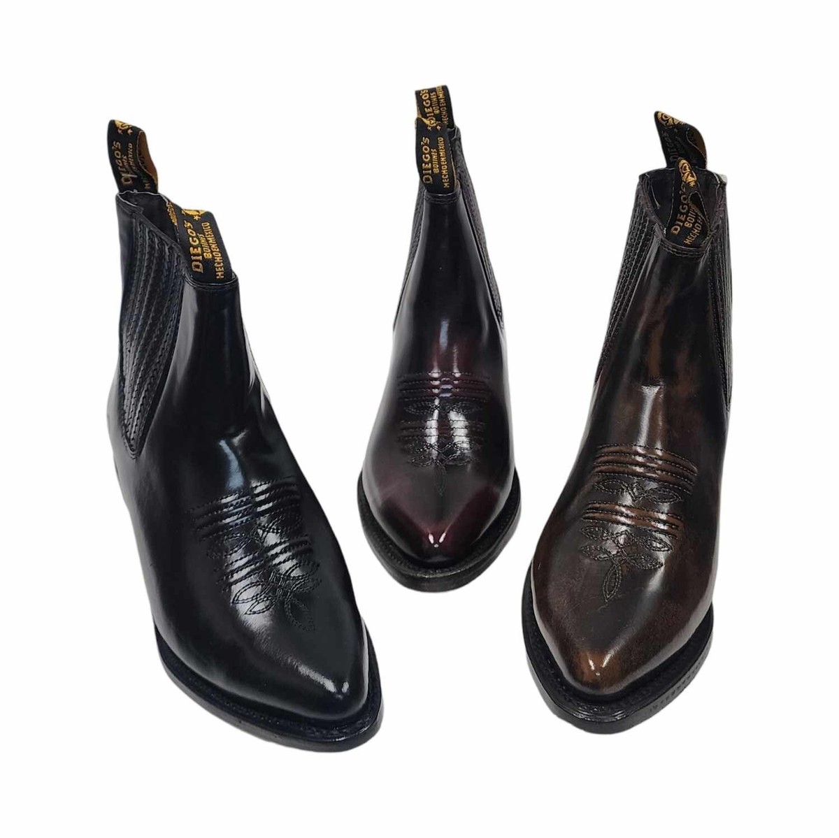 Men's cowboy genuine leather short ankle design boots Botin