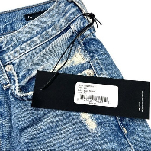 NWT Edwin CAI Classic Straight Jeans in Blue Shield Size 25 Button Fly NEW - Picture 6 of 11