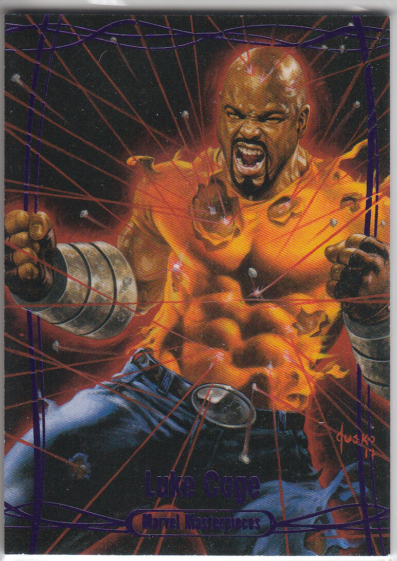 2016 Marvel Masterpieces PURPLE #26 LUKE CAGE 141/199 Single Combo Ship NM/M😍*