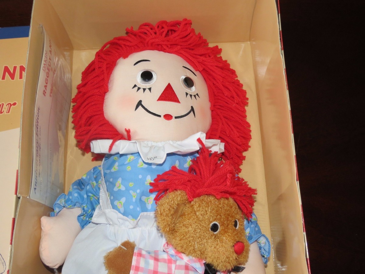New In Box Dakin Raggedy Ann & Raggedy Bear 85th Anniversary