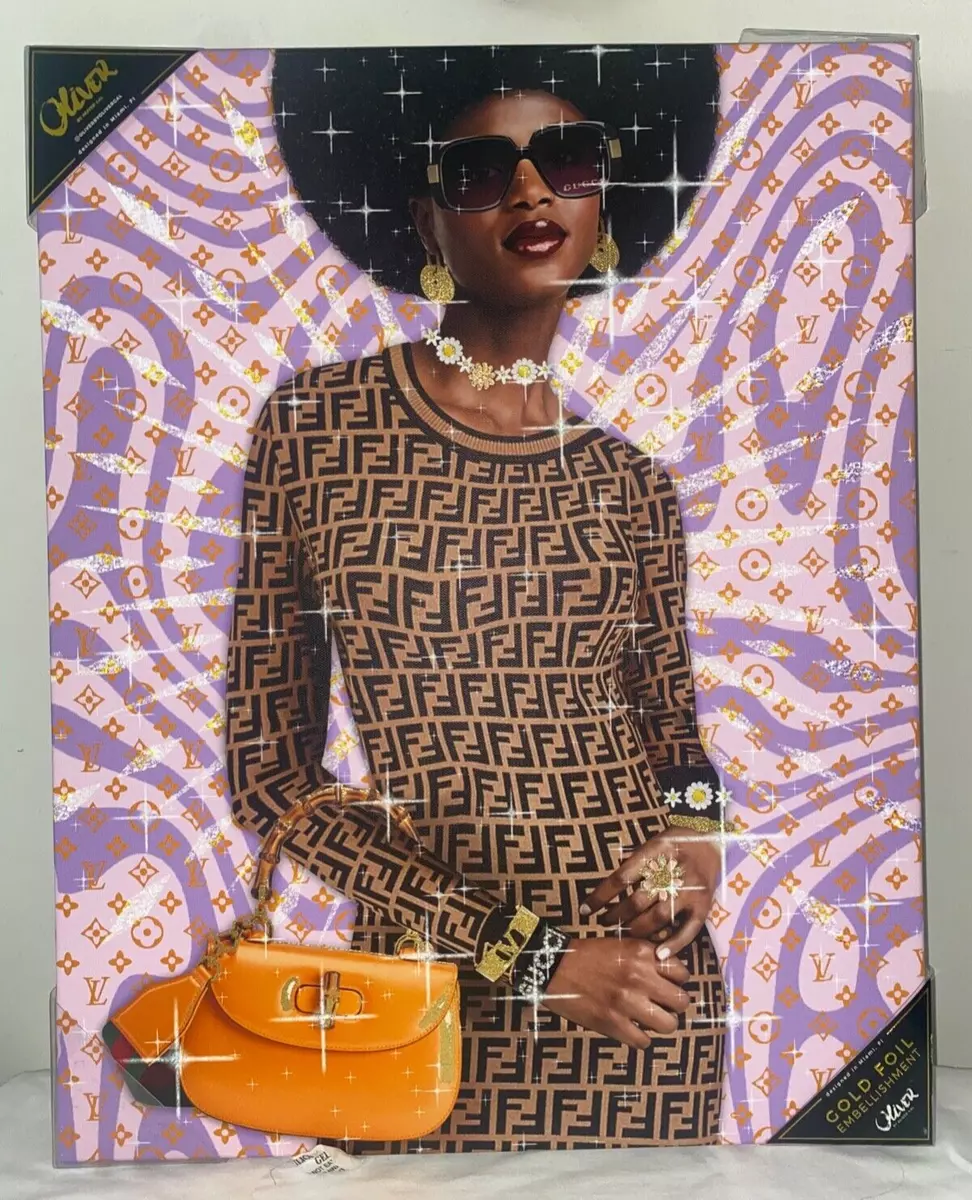 NEW Oliver Gal LOUIS VUITTON FENDI Fashionista Canvas Wall Art
