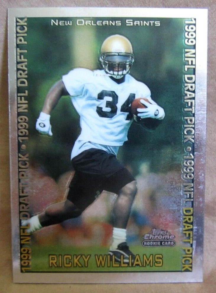 Ricky Williams RC 1999 Topps Chrome Rookie Card#135!Saints RB RC GOAT HOF
