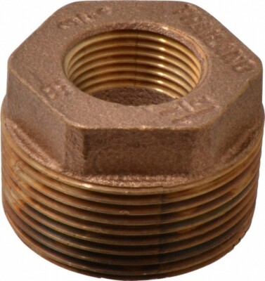 Midland Metal 44-511 44511 1” x 3/8" Bronze Reducing Hex Bushing ...