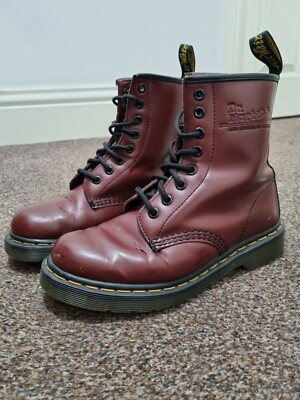 Dr. Martens 1460 Smooth Leather Lace Up Boot - Womens - Size 3 UK