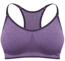 Puma Womens Seamless Sports Bra with Removable Cups Purple NEW L, XL NWT