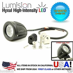 Lumision Hyxul 10W 2/" Round Spot High Intensity LED Light Fog Lamp Truck RV