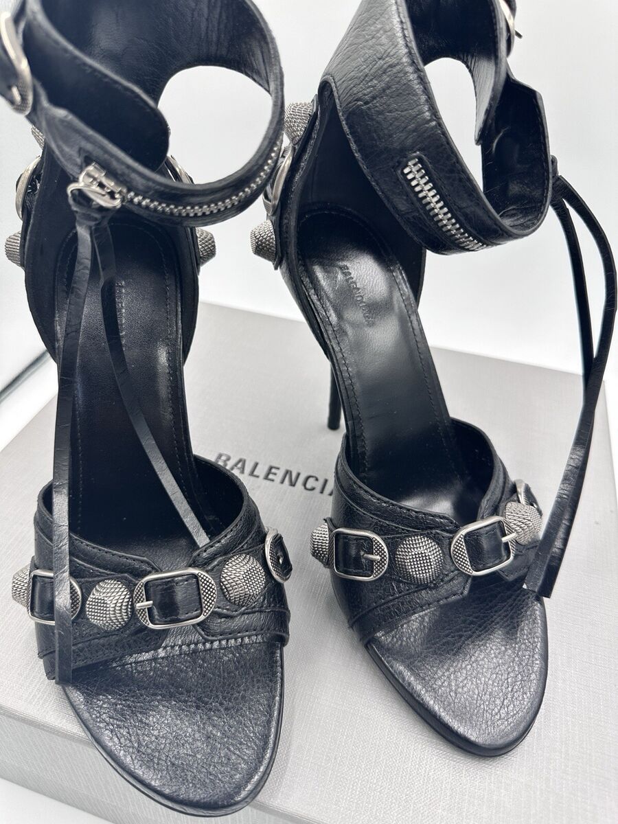 New! Balenciaga 'Cagole' Slingback Stiletto Sandals 7 US 37 New! Balenciaga 'Cagole' Slingback Stiletto Sandals 7 US 37